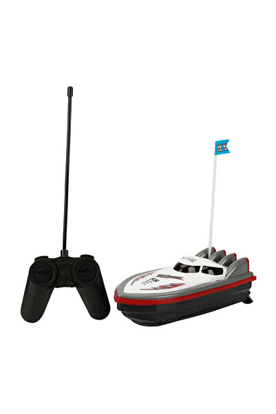 Suncon Barca cu telecomanda, Suncon, Alb-Gri, 20 cm