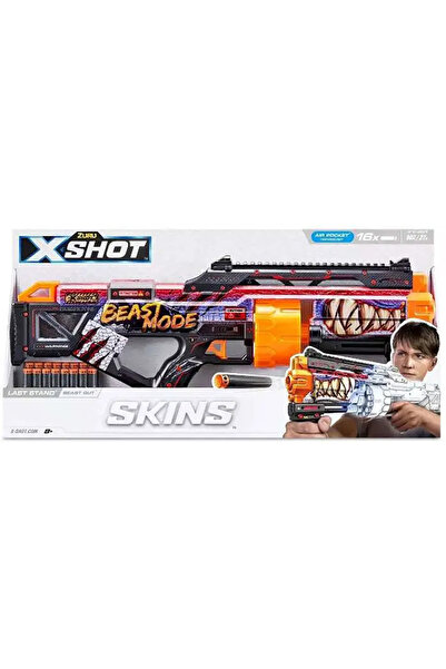 X-Shot Blaster cu 16 sageti, X-Shot, Excel Skins Last Stand, Beast Out, 36518J
