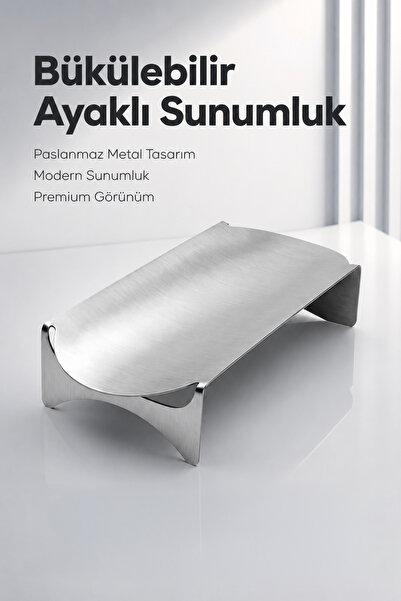 Vienev Stainless Metal Bendable Stand for Presentations - Decorative Presenta...
