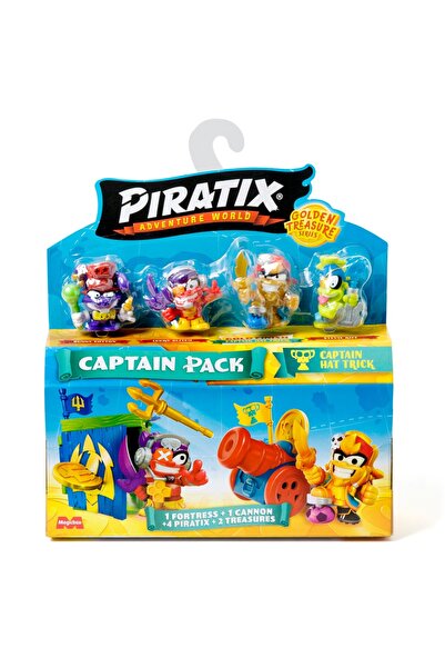 Piratix Set 4 figurine, Piratix, Golden Treasure, Captain Hat Trick