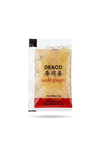 DECO 5 gr Zencefil Turşusu (ginger) – Sushi İçin İnce Dilimlenmiş Turşu Zencefil