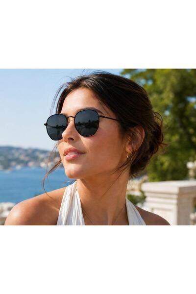 Bay Emir Po-241 Pentagonal Polarized Uv400 Metal Series Women's Sunglasses 50...