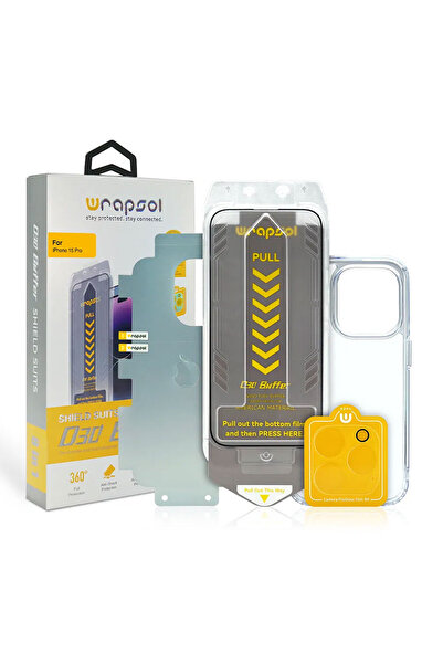 Wrapsol حزمة حماية كاملة ممتازة لهاتف iPhone 13 Pro