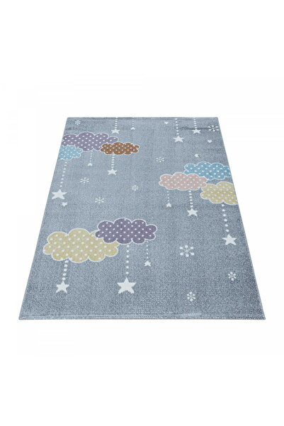 Ayyildyz Covor norocos pentru copii cu nori colorați 200 cm x 290 cm