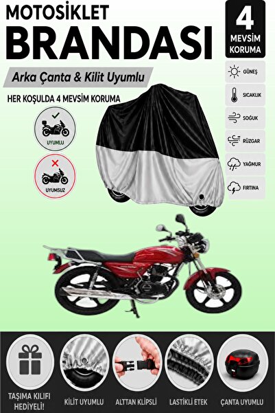 Cemku Double Black Top - Gray Bottom, Rear Bag Compatible Mondial 150 Mg King...