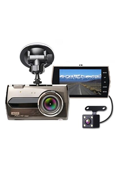 COSDIMI Cameră auto Full HD 1080P, ecran LCD de 4 inch și funcție de marșarie...