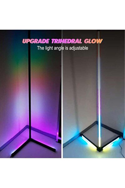 PopZa 158CM RGB Smart Corner Floor Lamp – Standing LED Lamp for Living Room &...