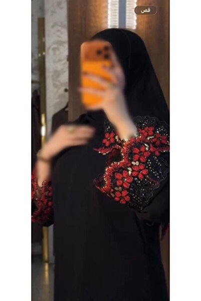 Rosana عباية رهف, عباية بتصميم الورود الحمراء الانيق