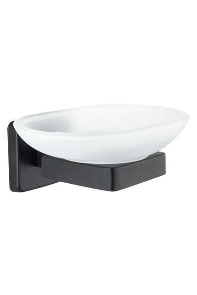 Tema Square Soap Dish Matte Black 71703-2m