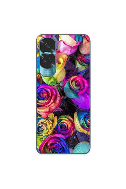 OEM Husa compatibila cu Honor 90 Lite 5G Silicon Gel Tpu Model Trandafiri Col...