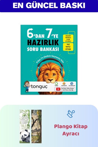 Tonguç Yayınları 6'dan 7'ye Hazırlık Kitabı - 2'li Kitap Ayracı
