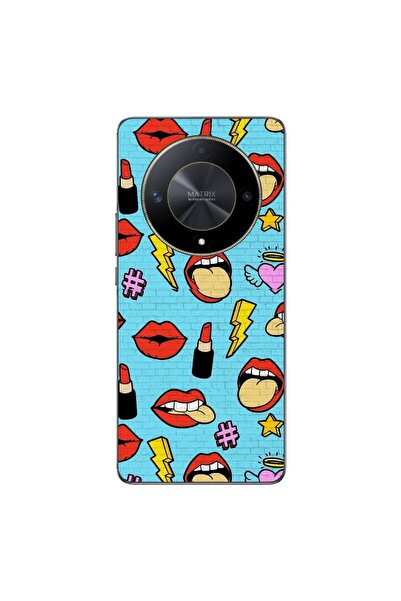 OEM Husa compatibila cu Honor Magic6 Lite Silicon Gel Tpu Model Pop Art Lips
