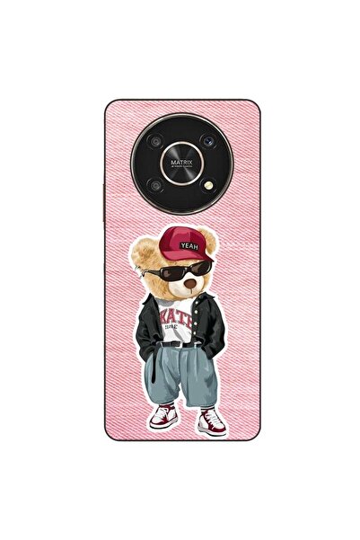 OEM Husa compatibila cu Honor X30 Silicon Gel Tpu Model Pink Jeans Bear