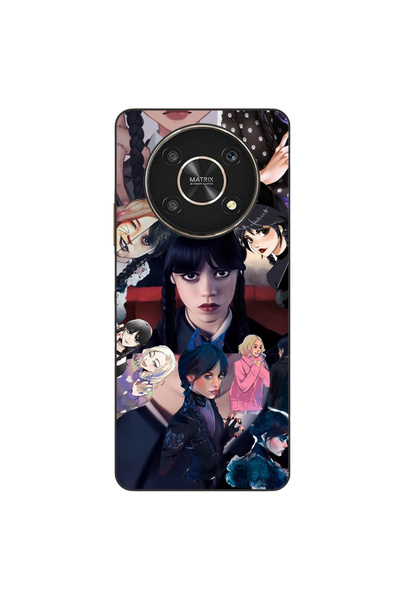 OEM Husa compatibila cu Honor X30 Silicon Gel Tpu Model Wednesday Addams Cola...