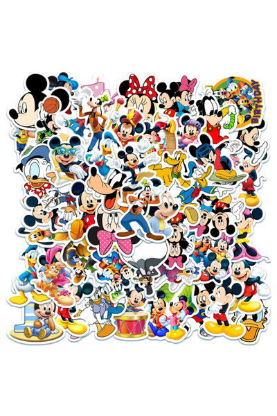Choice1 50PCS 10/30/50pcs Anime Mickey Mouse Stickers Funny Disney Cartoon St...
