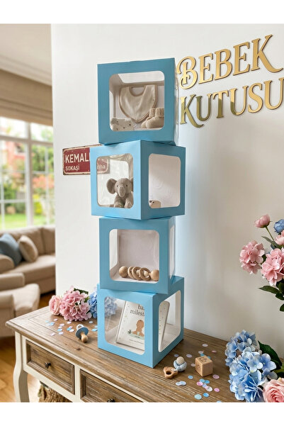 GOLDCENTER MAVİ BABY KUTU | BALON KUTUSU