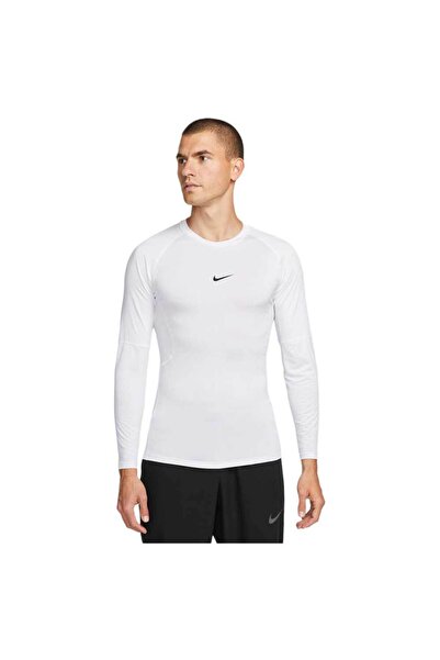 Nike Tricou fitness mulat cu mânecă lungă Dri-FIT Pro pentru bărbați, mărimea L
