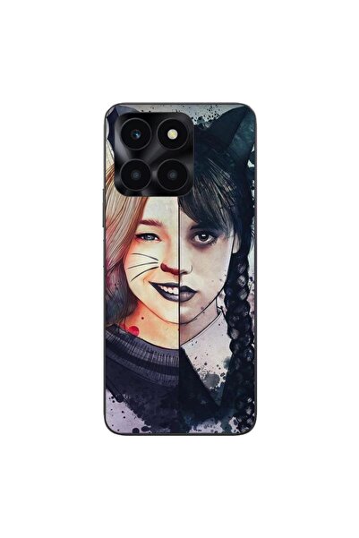 OEM Case compatible with Honor X6a Silicon Gel Tpu Model Wednesday and Enid S...