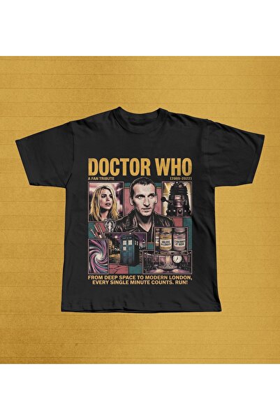 Grafftee Clothing Tricou oversize unisex cu imprimeu Doctor Who