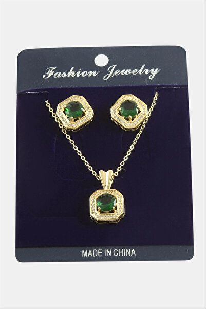 Marsilyan Nvdn- Square Zircon Stone Set Necklace Iegrs-Nvdn1