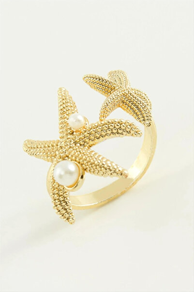 Marsilyan Nvdn- Starfish Pearl Metal Ring Iegrs-Nvdn1