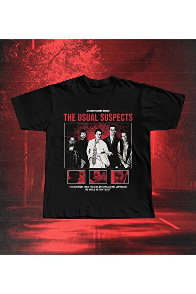 Grafftee Clothing Tricou oversize unisex cu imprimeu Usual Suspects
