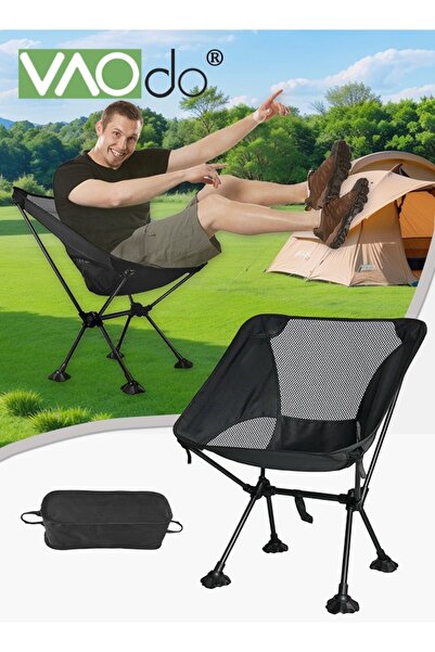 VAODO Portable Camping Chair with Anti-Sinking FeetBackpacking Chair Ultralig...