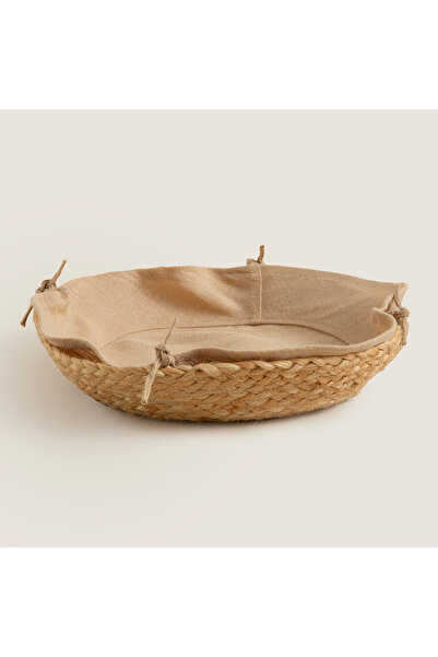 Chakra Dewo Lined Jute Basket 33 cm Natural