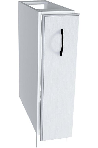 Sani Cargo Kvadric 20x48x82 cm White MDF Lower Kitchen Cabinet