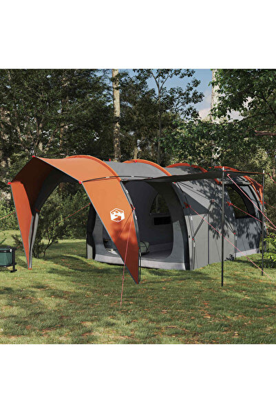 vidaxl Cort tunel Gri si Portocalie 562 x 265 x 216 cm