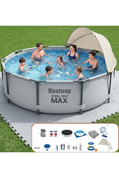 BESTWAY Gölgelikli Prefabrik Full Havuz Seti 305x76cm BW561 56406