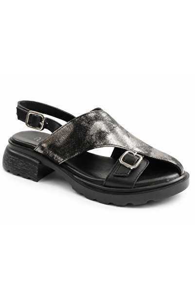 Anna Viotti Sandale dama piele naturala D22 S636-BLACK-36