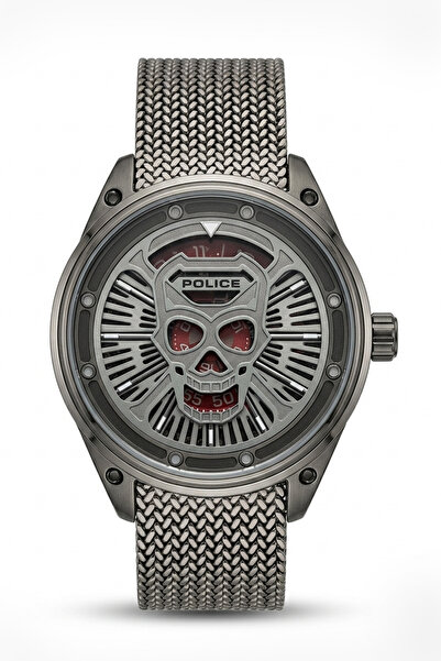 Police Men's Analog Round Shape Stainless Steel Wrist Watch PEWJG2118740 - 44 mm