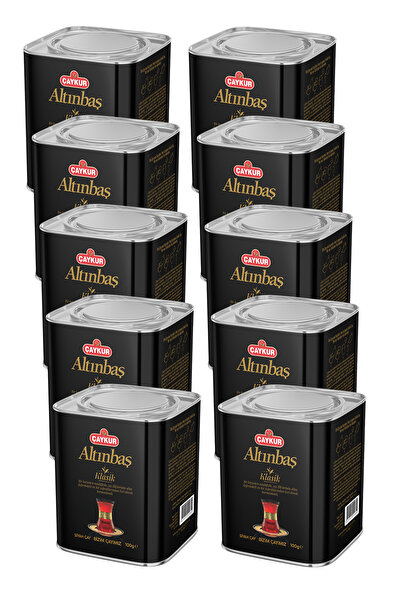 Çaykur Altınbaş Çayı Teneke Kutu (Sade) 100 gr. Onlu Paket