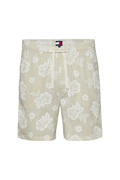 Tommy Hilfiger Pantaloni scurți largi pentru bărbați, cu imprimeu floral text...
