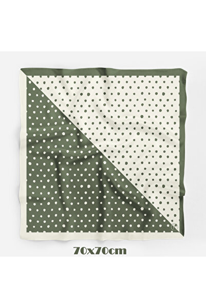 tuaipek İkilem Puantiye Desen 70*70cm Bandana/Fular