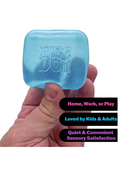 LRS STORE Nee Doh Nice Cube Squishy Stres Küpü Orijinal–Needoh Yumuşak Sıkma Oyuncağı | Anti Stres Squishy Jel Küp