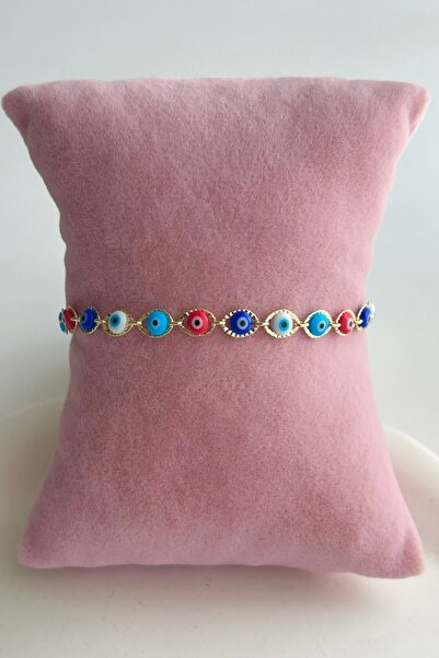 SEHERDEN Xuping Women's Bracelet with Colorful Evil Eye Beads - Adjustable (1...
