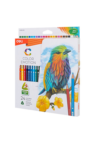 MC Micostore Цветни моливи 24 цвята Color Emotion Deli