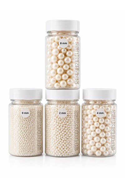 By Paster 4’lü Set Yenilebilir Dekoratif Şeker 50 GR – Pasta & Cupcake Süsü (...