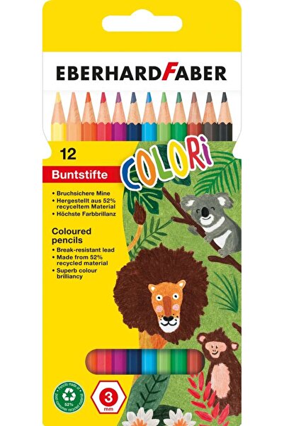 Eberhard Faber 12-цветни пластмасови цветни моливи