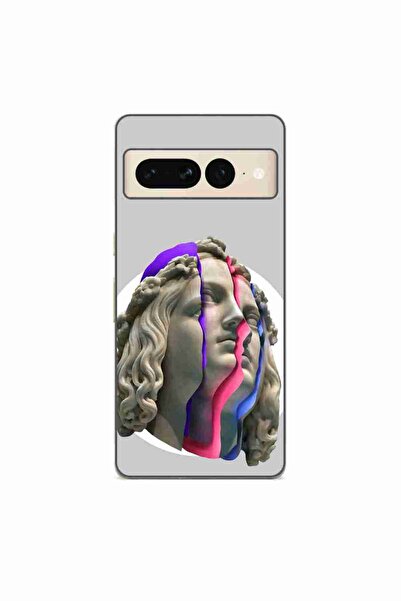 OEM Husa compatibila cu Google Pixel 7 Pro Silicon Gel Tpu Model Neon Ruins
