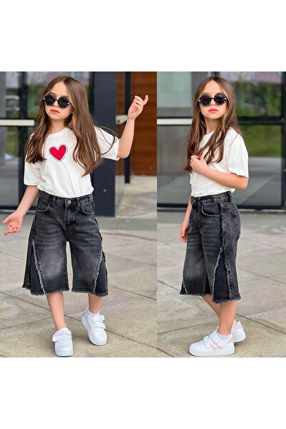 aykidsclup AY KİDS Set de tricou supradimensionat cu imprimeu inimioare pentr...