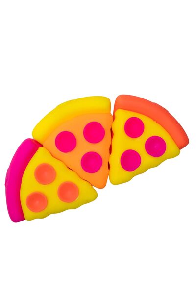 Crocodileskids Jucărie senzorială moale, Leski, Model felie de pizza Squeezza...