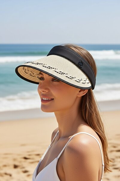 Aware Time Women's Beach Tennis Adjustable Back Visor Hat