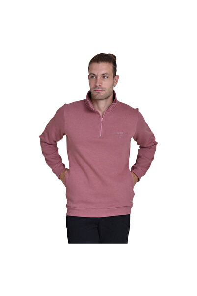 Target Hanorac din fleece pentru bărbați, cu guler înalt și fermoar scurt &qu...