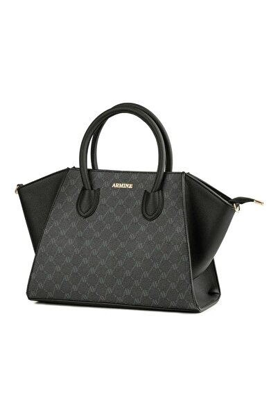 Armine Stylish Modern Dotted Shoulder Bag Women's Convenient Bag Black