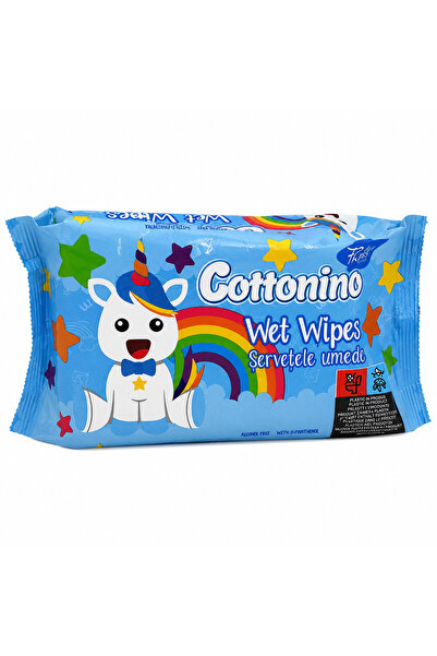 Cottonino SERVETELE UMEDE 72BUC UNICORN BLUE -6 buc