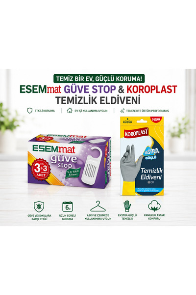 Esemmat Güve stop güve kovucu ( 3 askı 3 çekmece) 1 paket