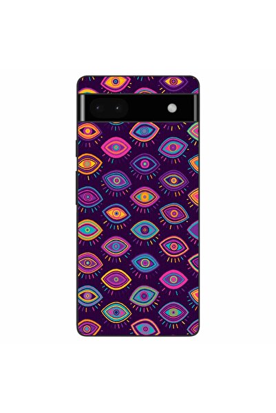 OEM Husa compatibila cu Google Pixel 6A Silicon Gel Tpu Model Tribal Eyes